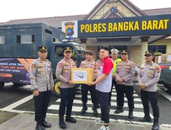 Polres Bangka Barat Kirimkan Bantuan Kemanusiaan ke Aceh, Sumut, dan Sumbar