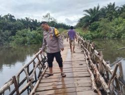 Polres Bangka Barat Pastikan Akses Warga di Mancung Tetap Aman Pasca Banjir
