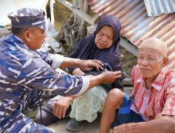 Satgas Penanggulanagan Bencana Alam Kodaeral I Terus Salurkan Bantuan