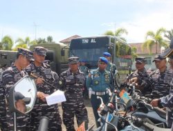 Lanal Bengkulu Laksanakan Apel Pengecekan Kendaraan Dinas