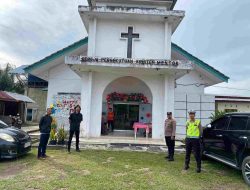 Polres Bangka Barat Pastikan Ibadah Natal Anak di Gereja Persekutuan Kristen Mentok Berjalan Aman dan Kondusif