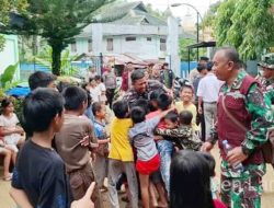 TNI AL Berikan Trauma Healing dan Pemeriksaan Kesehatan Bagi Masyarakat Terdampak Bencana
