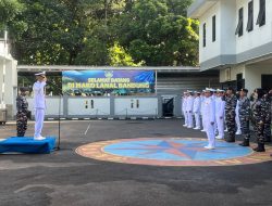 Pangkalan TNI AL Bandung Laksanakan Upacara Peringatan Hari Bela Negara Ke-77 Tahun 2025
