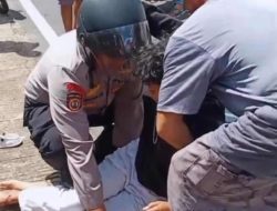 Polisi Patroli Sigap Selamatkan Korban Kecelakaan Motor di Pantai Baru Batu Rakit Bangka Barat