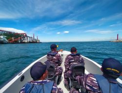 Danlanal Bengkulu Laksanakan Pengecekan Alur Masuk Pelabuhan Pulai Baai