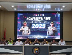 Konferensi Pers Akhir Tahun 2025, Polres Bangka Barat Kedepankan Penyelesaian Humanis dan Penegakan Hukum Berkeadilan