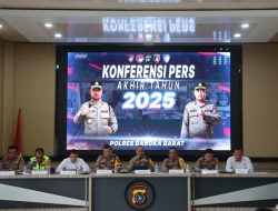 Konferensi Pers Akhir Tahun 2025, Polres Bangka Barat Selamatkan 10.000 Jiwa dari Bahaya Narkoba