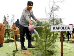 Polda Babel Gelar Penanaman Pohon Serentak Di Kawasan Eks Tambang, Irjen Pol Viktor : Kembalikan Lahan Produktif dan Bermanfaat