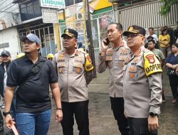 Kapolres Metro Jakarta Utara Tinjau Lokasi Kebakaran di Penjaringan, Lima Orang Meninggal Dunia