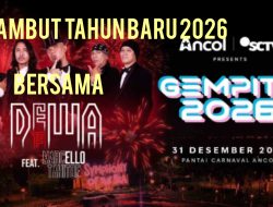 Sambut Tahun Baru 2026 bersama Dewa 19 feat Ello di Pantai Carnaval Ancol.