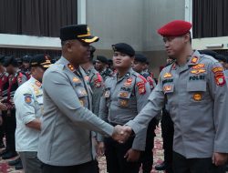 Polres Metro Jakarta Utara Gelar Apel Pengamanan Malam Tahun Baru 2026 di Ancol
