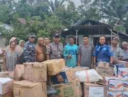 Sinergi TNI AL dan BPBD Salurkan Bantuan Logistik untuk Korban Banjir Bandang di Aceh Barat dan Nagan Raya