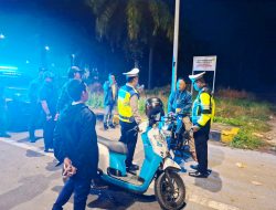 Sat Lantas Polres Langkat Tertibkan Balap Liar dan Knalpot Brong, 18 Sepeda Motor Diamankan