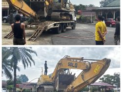 Polres Pasaman Barat Melaksanakan Penertiban PETI dan Amankan 8 Pelaku di Lubuak Sariak Nagari Kajai, Kabupaten Pasaman Barat