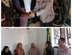 Kapolres Didampingi Ketua Bhayangkari dan PJU Polres Takziah ke Kediaman Almarhum Iptu Sudartin