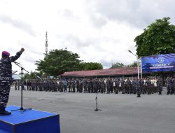 Kodaeral X TNI AL Gelar Apel Khusus, Dankodaeral X Tegaskan Tidak Ada Aktivitas Ilegal di Wilayah Laut