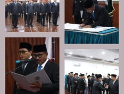 Sekda dan Pejabat OPD, resmi di lantik walikota binjai