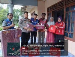 Polres Bangka Barat Bergerak Cepat Tangani Dampak Angin Kencang di Desa Mislak