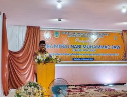 Sekda Halmahera Selatan Sampaikan Sambutan pada Peringatan Isra Mi’raj Ikatan Keluarga Sula Nusantara Halsel