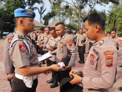 Wakapolres Langkat KOMPOL Husnil Mubarok Daulay S.H, S.I.K, M.I.K, Sampaikan Atensi Kapolres Saat Apel Jam Pimpinan