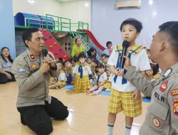 Sat Binmas Polres Metro Jakarta Utara Gelar Polisi Sahabat Anak di TK Mitra Penabur Kelapa Gading