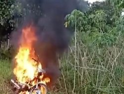 Motor Petani di Lampung Tengah Dibakar Usai Gagal Dicuri