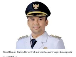 Akhir Pengabdian Wakil Bupati Klaten Benny Indra Ardianto