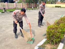 Sesuai Arahan Presiden RI, Polsek Pangkalan Susu Polres Langkat Laksanakan Kurve di Lingkungan Polsek