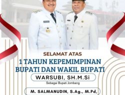 Doa bersama dan tasyakuran pemkab Jombang menjelang 1 tahun kepemimpinan H.warsubi SH.Msi dan H salmanudin