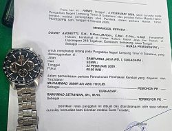Ketidak tepatan waktu relas dengan persidangan Nomor 1/PEN.PK/2026/PN.SDN. Ketum FERADI WPI Menunggu Hingga 3 Jam