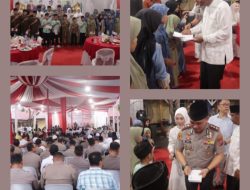 Perkuat silahturahmi,kapolres binjai buka puasa bersama TNI,forkopimda,mahasiswa dan anak yatim