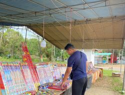 Polisi Pantau Peredaran Kembang Api di Tempilang, Imbau Warga Jaga Ketertiban Ramadhan