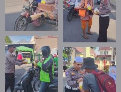 Hari Ke 7 Ramadhan 1447 Hijriah,kapolres binjai berbagi takjil di depan mapolres.