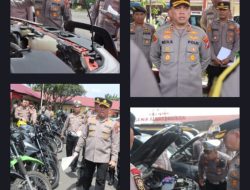 Menjelang Operasi Ketupat Toba 2026 kapolres binjai cek kendaraan dinas