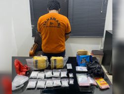 Ditresnarkoba Polda Babel Gerebek Pondok Kebun Di Bangka, 3 Kilogram Sabu Dan Seorang Pemuda Diamankan