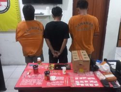 Tiga Pemuda Diamankan, Sat Narkoba Polres Bangka Barat Sita 128 Gram Sabu dan 35 Butir Ekstasi di Mentok