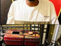 Residivis Kasus Pencurian kembali buat ulah.satu unit mesin genset di gondol nya.di ciduk personil Polsek Binjai Barat