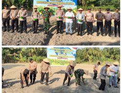Polresta Deli Serdang Gelar Tanam Raya Jagung serentak di Kec.P.Merbau dalam mendukung Swasembada Pangan