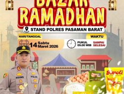 Mari Ramaikan Bazar Ramadan di Simpang Empat, Stan Kapolres Pasaman Barat