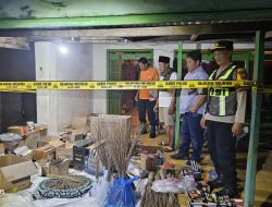 Polsek Larangan Gerebek Home Industri Petasan di Blumbungan, Satu Pelaku dan Puluhan Kilogram Bahan Peledak Diamankan