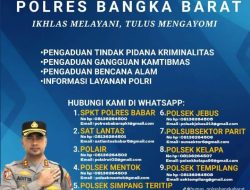 Polres Bangka Barat Siapkan Layanan Pengaduan WhatsApp untuk Antisipasi Arus Balik Lebaran 2026