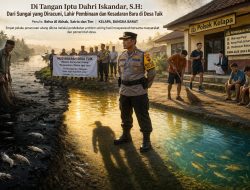 Ketika Iptu Dahri Iskandar Bergerak, Sungai Diracuni di Desa Tuik Tak Lagi Berdaya