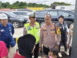 Kapolres Bangka Barat Pastikan Arus Balik Lancar di Hari Terakhir Operasi Ketupat