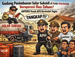 Diduga Gudang Penimbunan Solar Subsidi di Pedes Karawang Beroperasi Dua Tahun, AKPERSI Desak APH Bertindak Tegas