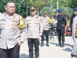 Kapolres Metro Jakarta Utara Tinjau Kesiapan Pos Pengamanan Lebaran di Ancol