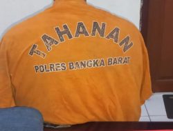 Residivis Narkoba Kembali Ditangkap, Sempat Direhabilitasi di RSJ Sungailiat, Kini Simpan Sabu di Banyak Titik di Mentok