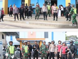 Ciptakan Situasi Kondusif, Polres Lamandau Bersama TNI dan Sat Brimob Lakukan Patroli Gereja Saat Paskah
