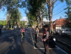Wujudkan Keamanan dan Kenyamanan Berlalulintas, Polres Pamekasan konsisten laksanakan Pengaturan Lalu Lintas di Pagi Hari