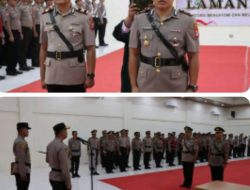 Kapolres Lamandau Pimpin Upacara Sertijab Kasat Lantas