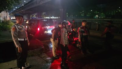 Polsek Pademangan Gelar Patroli KRYD dan Razia Stasioner, Dua Orang Diamankan Bawa Senjata Tajam